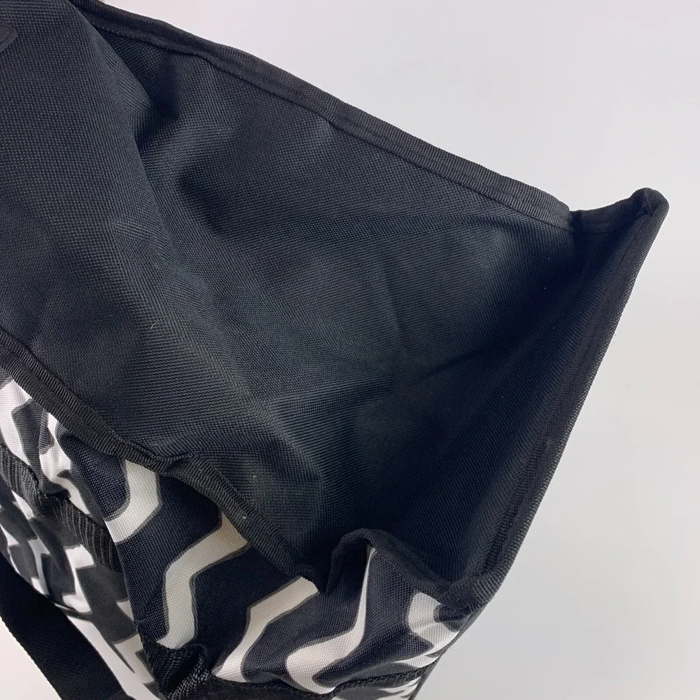 Thirty-One‎ 31 All Day Organizing Tote Black Chevron Red Embroidery School Sucks